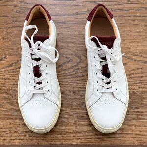 Greats Brooklyn Royale White and Burgundy Sneakers for Men